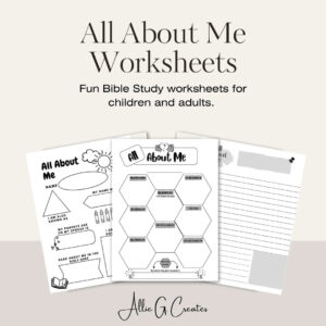 About Me Worksheet Bible Study Worksheet Children s Bible Study All About Me Bible Study Bible Study Guide Bible Study Template Etsy