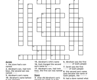 Abraham Crossword WordMint