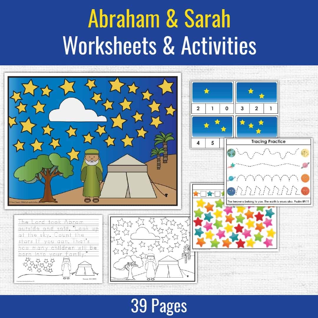 Abraham Sarah Preschool Bible Activities Bible Crafts Shop