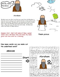 Abraham Sunday School Lessons Preschool Kids Bible Lesson Plans