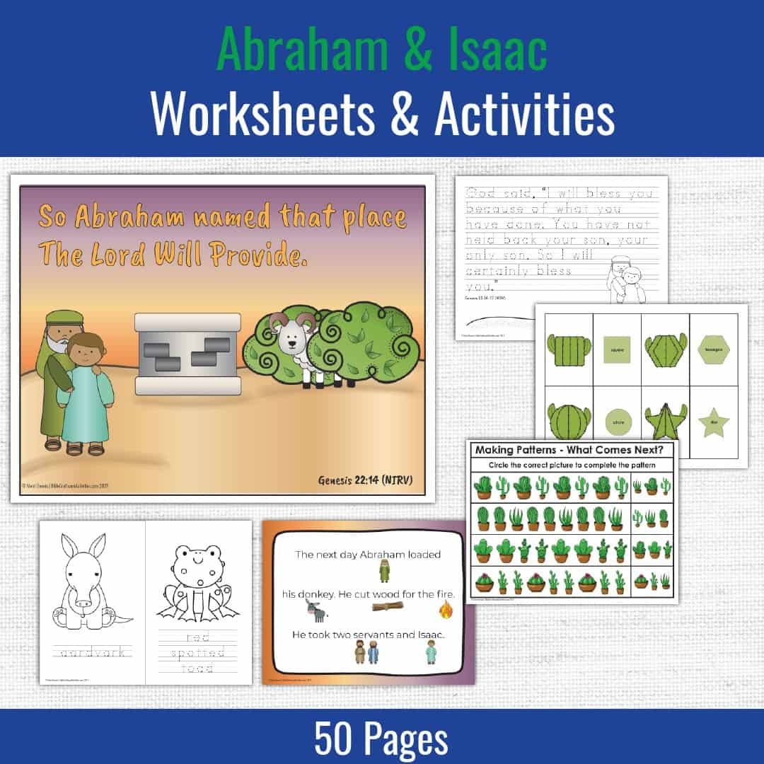 Abraham U0026 Isaac Preschool Bible Activities Bible Crafts Shop