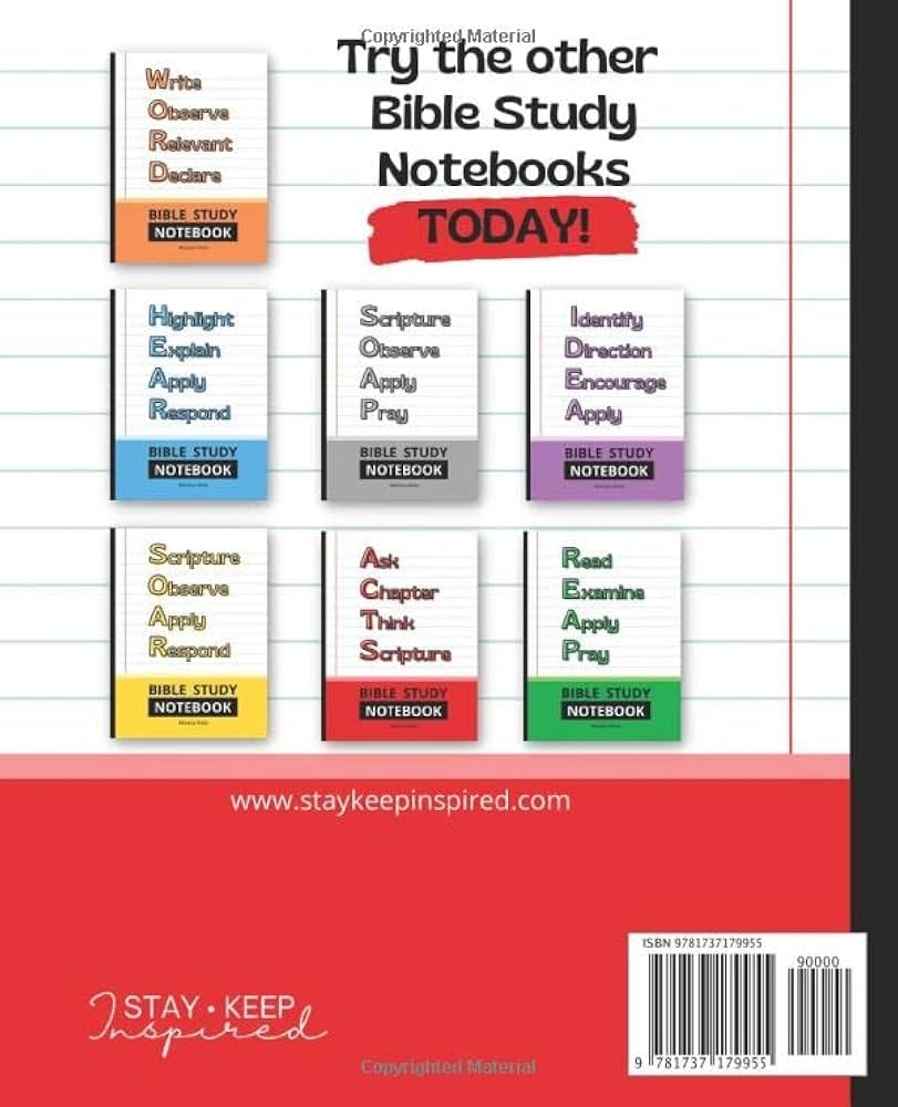 ACTS Bible Study Notebook ACTS Method Notebook With Guided Prompts Hicks Monica Amazon au Books