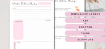 ACTS Bible Study Printable Template Etsy Australia