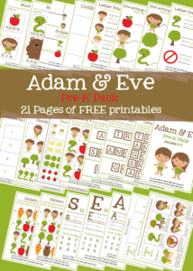 adam and eve story for kids free printable activities mary martha mama