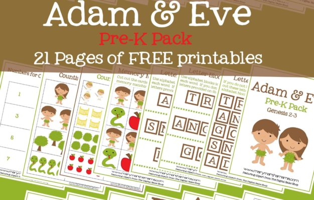 Adam And Eve Story For Kids Free Printable Activities Mary Martha Mama