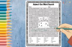 Adam And Eve Word Search Bible Puzzle Activity Worksheet Made By Teachers