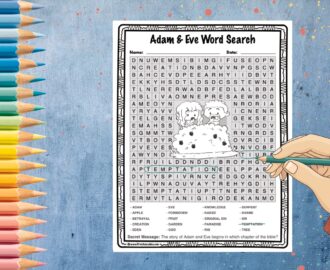 Adam And Eve Word Search Bible Puzzle Activity Worksheet Made By Teachers