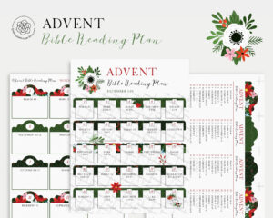 Advent Bible Reading Plan PRINTABLE Advent Calendar Advent Bookmarks Bible Passages And Note Taking Bible Schedule Christmas Reading Etsy