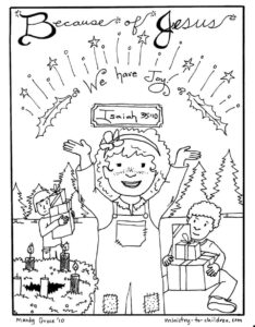Advent Coloring Pages Jesus Brings Joy Free Printables