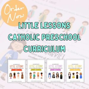 All Saints Play s Little Lessons Catholic Preschool Homeschool Curriculum Kindling Wild