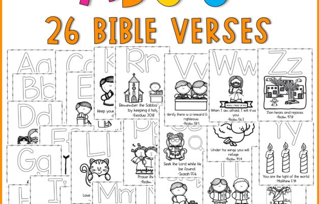 Alphabet Bible Verse Coloring Pages Religion Made By Teachers