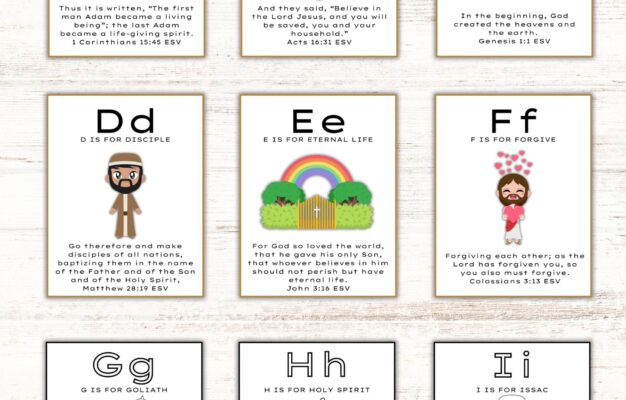 Alphabet Bible Verses Healing Home