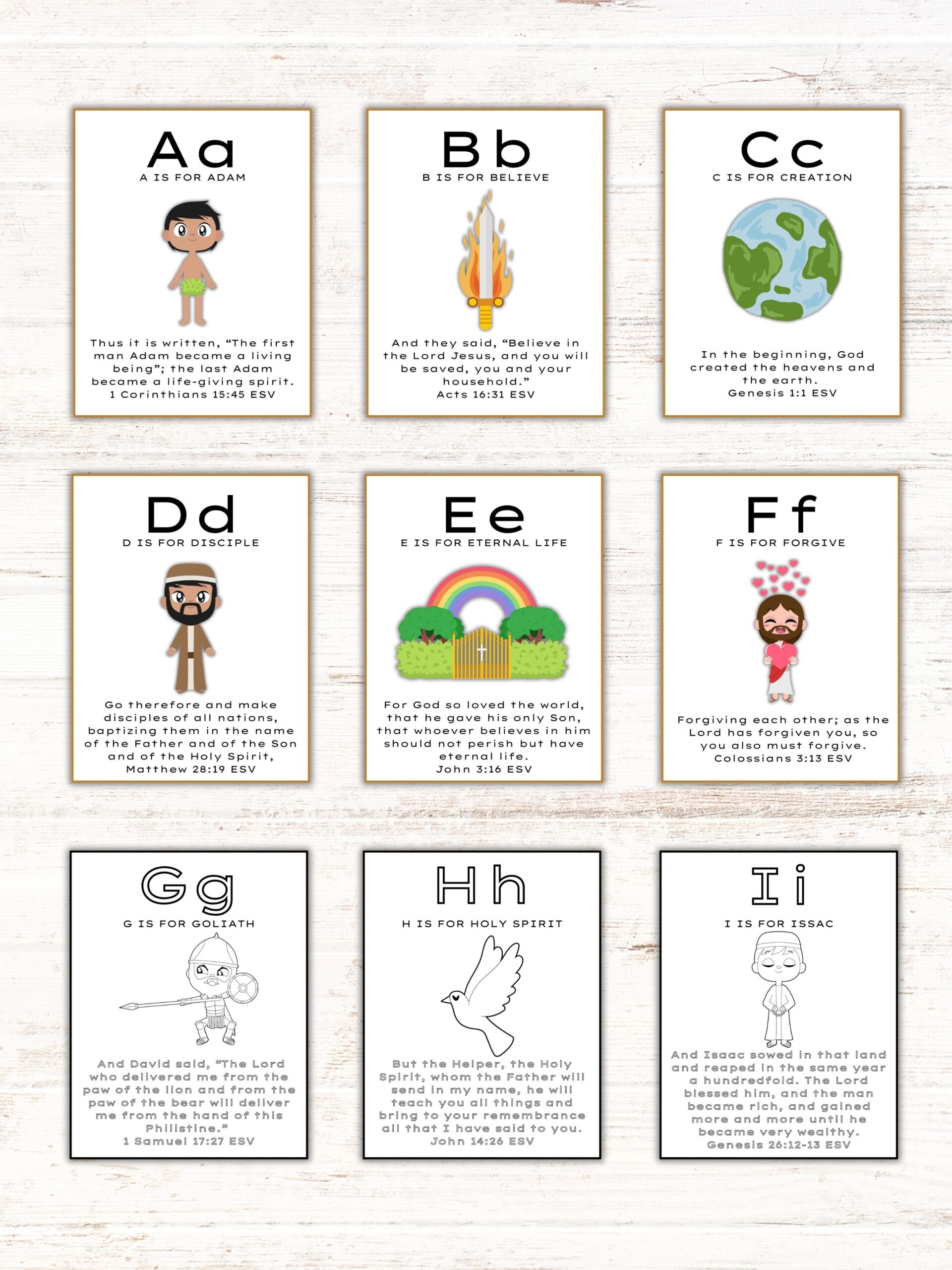 Alphabet Bible Verses Healing Home