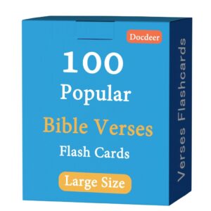 Amazon 100 Memory Bible Verses Flash Cards NIV KJV Toys Games