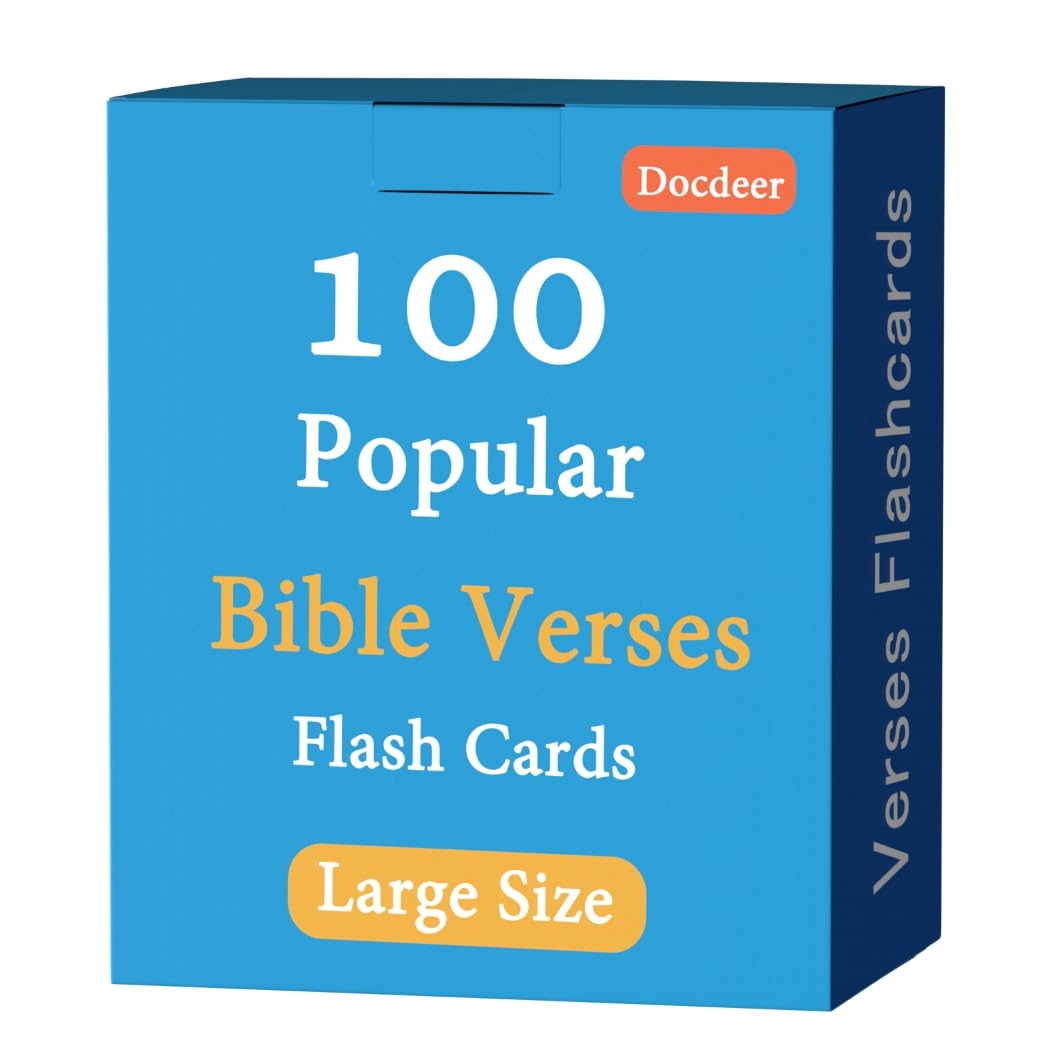 Amazon 100 Memory Bible Verses Flash Cards NIV KJV Toys Games
