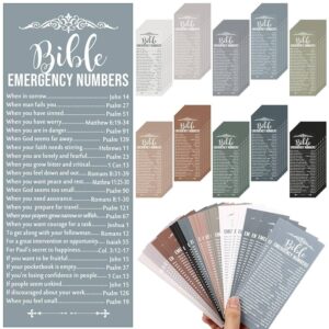 Amazon 100 Pcs Christian Bible Emergency Numbers Bookmark Grandparents Day Church Gift 2 36 X 6 Religious Bible Verse Bookmark For Catholic Friend Family Sunday School Retreat Class Morandi Color Office Products