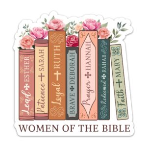Amazon 3PCs Women Of The Bible Books And Flowers Sticker Christian Faith Sticker Religious Scripture Quotes Vinyl Waterproof Stickers For Laptop Water Bottle Notebook Tumbler Bible Journal 3 Inches Electronics