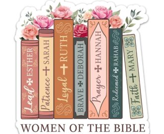Amazon 3PCs Women Of The Bible Books And Flowers Sticker Christian Faith Sticker Religious Scripture Quotes Vinyl Waterproof Stickers For Laptop Water Bottle Notebook Tumbler Bible Journal 3 Inches Electronics