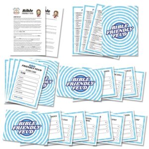 Amazon Bible Friendly Feud Game Set Bible Game Supplies Bible Games For Adults And Teens Feud Quiz Church Family Feud Games For Church Group Fun Holiday Game BISC001 Toys