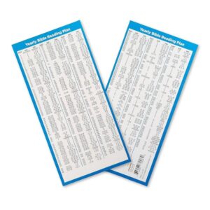 Amazon Bible Reading Plan Daily Planner Bible Study Bookmark Christian Devotional Scripture Tab Religious Handout Gifts For Church Small Groups Office Products