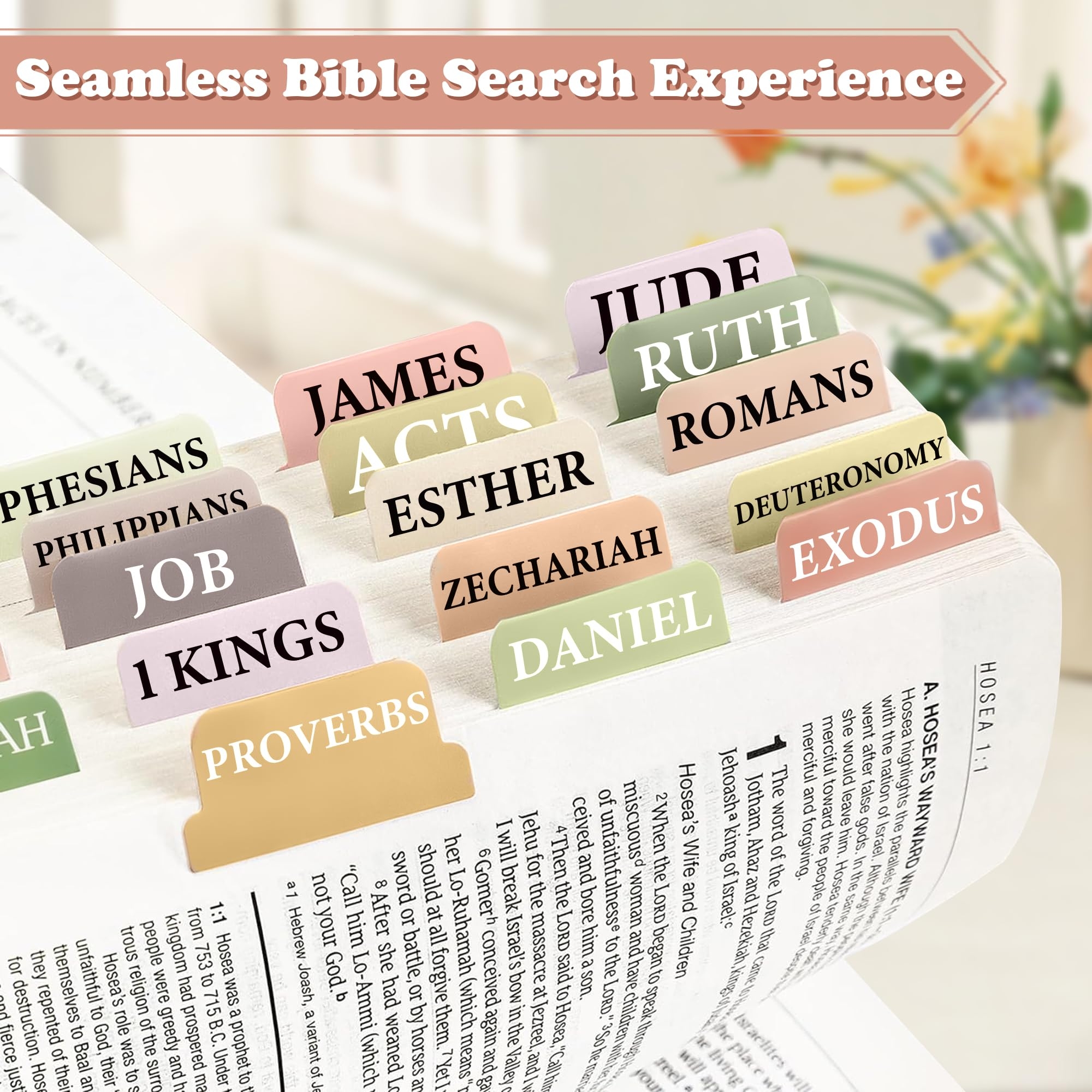Amazon Bible Stickers Bible Study Supplies Boho Theme Laminated Bible Tabs For Women And Men Study Bible Prayer Bible Tabs For Bible Study Guide Large Print Bible Valentines Day Gifts 