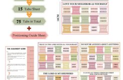 Amazon Bible Stickers Bible Study Supplies Boho Theme Laminated Bible Tabs For Women And Men Study Bible Prayer Bible Tabs For Bible Study Guide Large Print Bible Valentines Day Gifts
