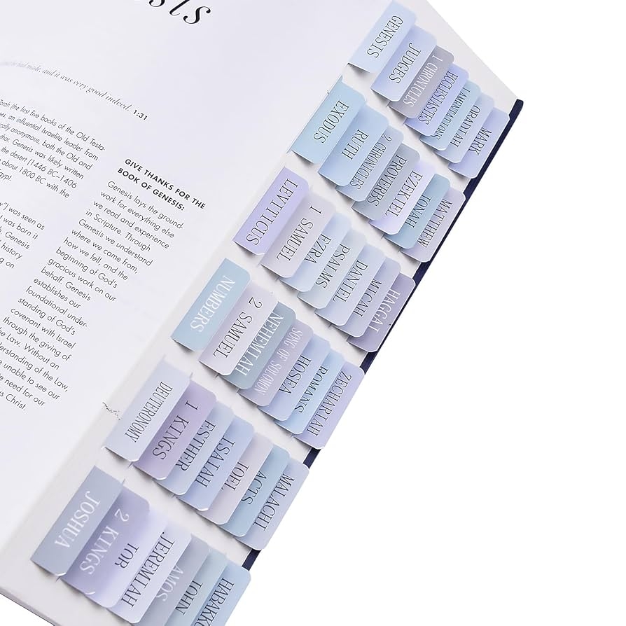 Amazon Bible Tabs 72 Laminated Bible Tabs For Women And Men Study Bible Easy To Read And Apply Bible Index Tabs Large Print Bible Book Tabs Bible Study Supplies Blue 