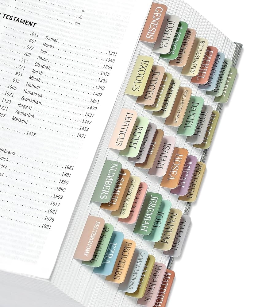 Amazon Bible Tabs For Women Men Laminated Bible Tabs For Study Bible Large Print Neutral Bible Tabs For Easy Navigation Boho Theme Bible Index Tabs Office Products