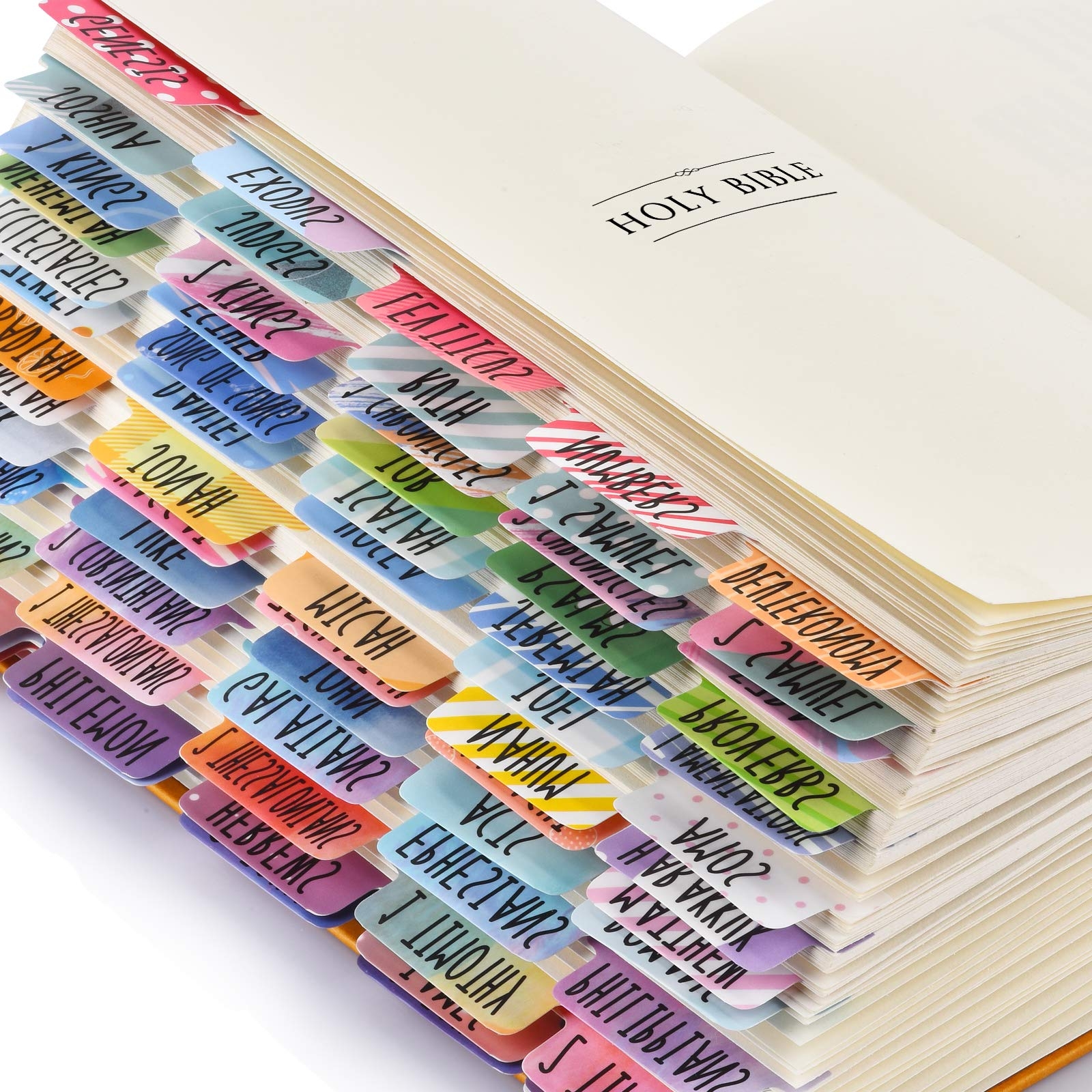 Amazon Bible Tabs Old And New Testament Bible Tabs For Women Men Kids 100 Pcs Bible Book Index Tabs For Study Bible Bible Chapter Tabs For Journaling Bible Easy to Read 66 Books 8 Ref 19