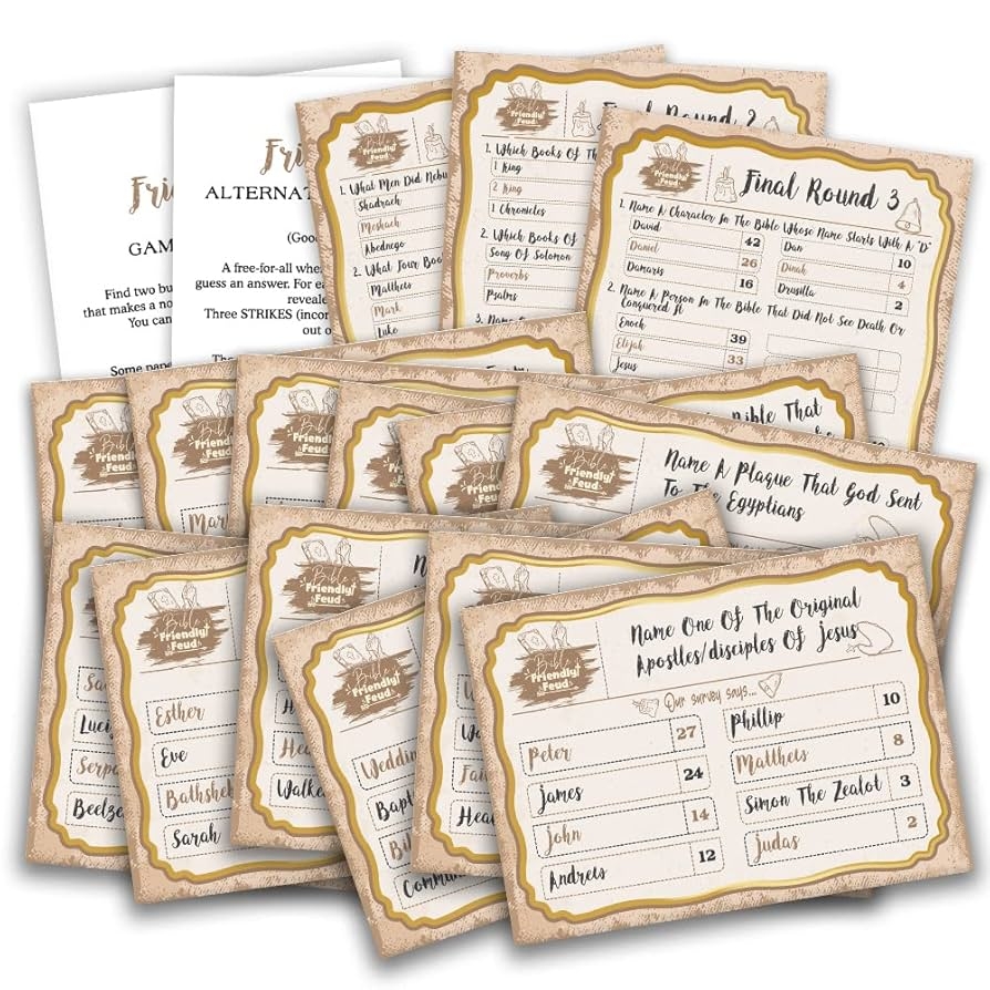 Printable Bible Trivia for Adults