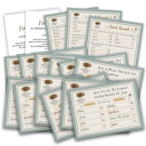 Amazon Bible Trivia Game Friendly Feud Quiz For Family Church Group And Community Party Questions And Supplies S02 Toys Games