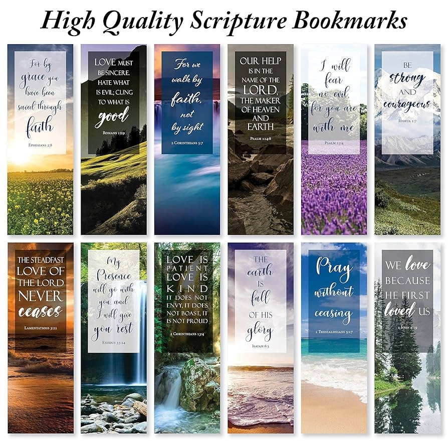 Bookmark Bible Verse Printable Design