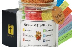 Amazon Bible Verse Jar Color Coded Bible Verses In A Jar Christian Gifts For Women Men Mom Bible Study Supplies Birthday Gifts For Women Men Home Kitchen