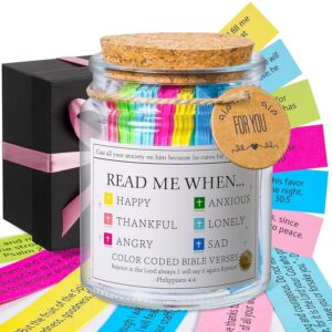 Amazon Bible Verse Jar Read Me When Bible Verses Jar For Emotions And Feelings Christian Gifts For Women Men Birthday Gifts For Mom Graduation Gift For Her Prayer Cards Comes With A 48 inch