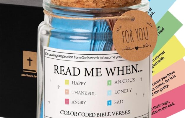 Amazon Bible Verse Jar Read Me When Bible Verses Jar Glass Scripture Prayer Jar Coloring Bible Verse Prayer Request Scripture Cards Inspirational Bible Quotes Scrip Container For Emotions And Feelings A