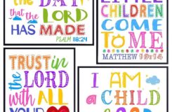 Amazon Bible Verse Kids Room Decor Baby Nursery Decor Christian Wall Art Toddler Boys Room Decoration Little Girls Bedroom Picture Religious Scripture Wall Poster 8x10 Spiritual
