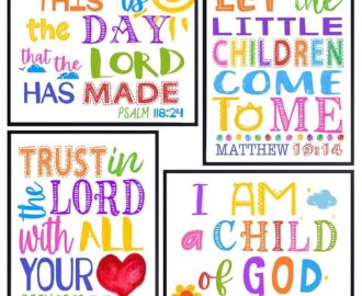 Amazon Bible Verse Kids Room Decor Baby Nursery Decor Christian Wall Art Toddler Boys Room Decoration Little Girls Bedroom Picture Religious Scripture Wall Poster 8x10 Spiritual