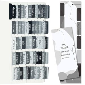 Amazon Black Grey Bible Tabs For Men Women Kids Laminated Catholic Bible Index Tabs Bible Study Journaling Supplies Large Print For Old And New Testament With 19 Blanks Tear Resistant Waterproof
