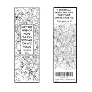 Amazon Christian Coloring Bookmarks Bible Verse Color Your Own Book Marks Anti Stress Art Therapy Adult Coloring 100 Bulk Pack All The Same Design Great
