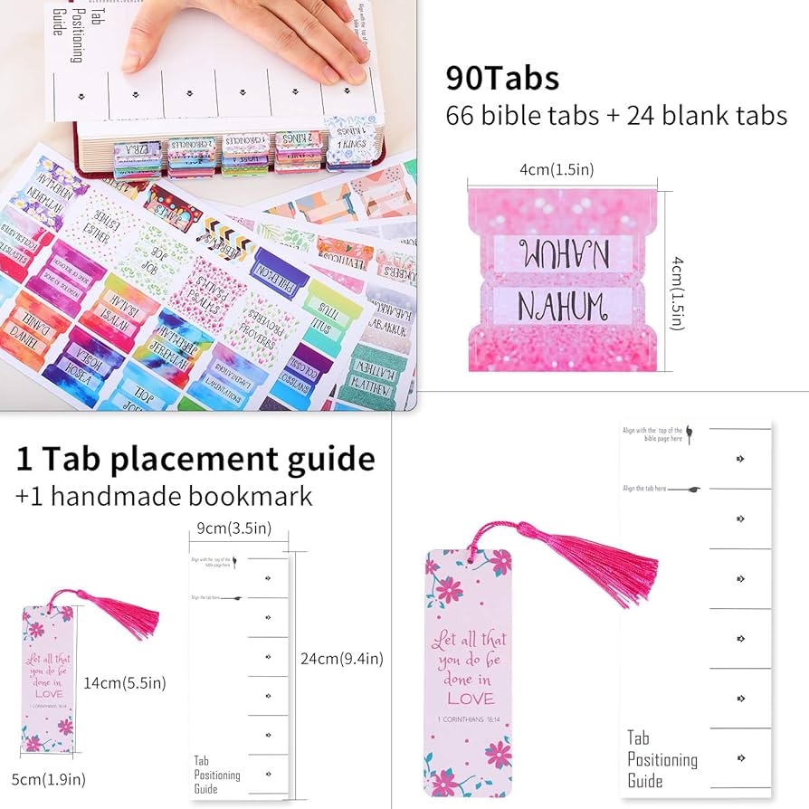 Free Printable Bible Tabs Floral