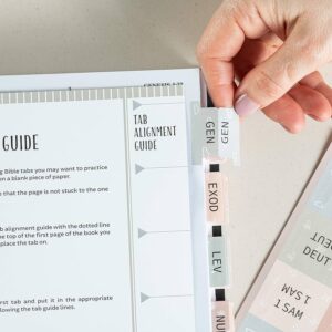 Amazon DiverseBee Laminated Bible Tabs Large Print Easy To Apply Bible Tabs Old And New Testament Bible Study Journaling Supplies Bible Accessories Bible Index Tabs 72 Bible Book Tabs Petal Medium