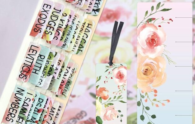 Amazon Fancy Land Floral Bible Tabs 90 Decorative Bible Tabs Laminated Colorful Bible Book Indexing Tabs Old And New Testament Laminated Matte Film Pretty Gift For Women Girls Office Products