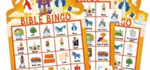 Amazon FLYAB Bible Bingo Game For Kids 26 Players Christian Bible Bingo Cards Religous Games Activities For Vacation School Sunday Church Family Open Day Holiday Party Supplies