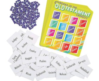 Amazon Fun Express Books Of The Bible Bingo Game Includes 16 Game Boards VBS Sunday School And Religious Games For Kids Toys Games