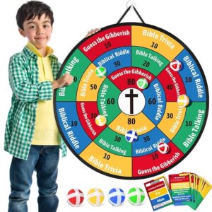 Amazon Garybank Faith Darts Bible Trivia Games For Kids Adult Family 66 Flash Cards W 260 Questions Christian Bible Study Supplies For Youth Group Teens Disciples Church Kids Birthday Gifts Toys