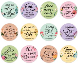 Amazon Generic AnyDesign 600Pcs Bible Verse Stickers Self Adhesive Colorful Floral Inspirational Scripture Paper Decals For Envelope Sealing 1 5 Inch 12 Styles Office Products