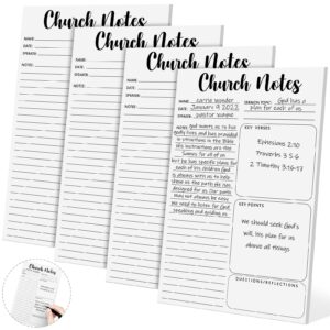 Amazon Geyee Church Notebook 5 5 X 8 5 Inch Tear Away Sermon Journal Christian Sticky Pads Religious Sticky Notepads Note Taking Supplies 10 Pcs Office Products
