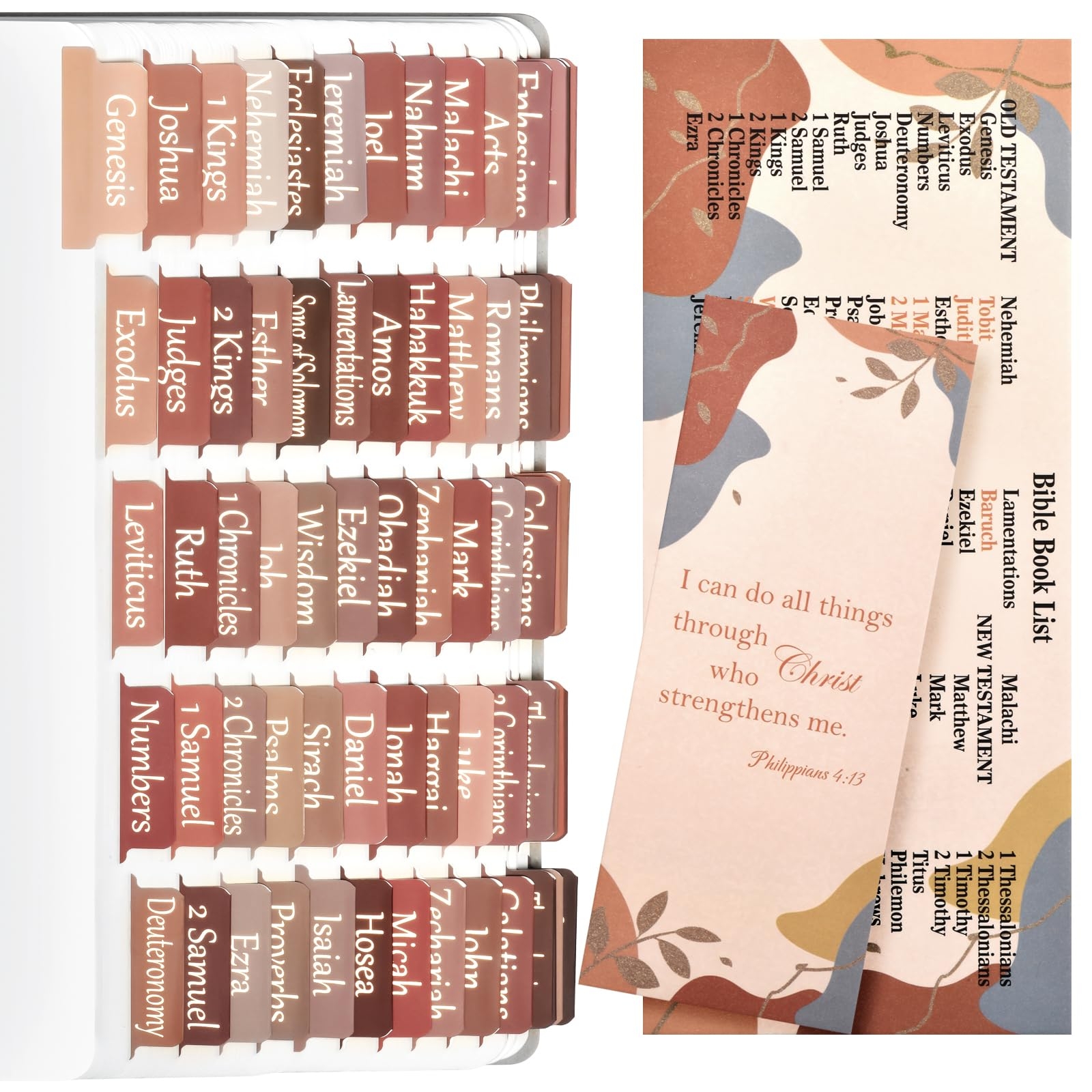 Amazon Gold Foil Earthy Brown Bible Tabs For Women Men Kids 100 Laminated Catholic Bible Tabs Old And New Testament Index Tabs For Study Bible Christian Gift Office Products
