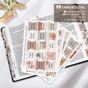Amazon Laminated Bible Tabs For Women Men Large Print Tabs For Study Bibles Boho Theme For Easy Navigation And Quick Reference Easy to Read And Apply Tabs For All Ages