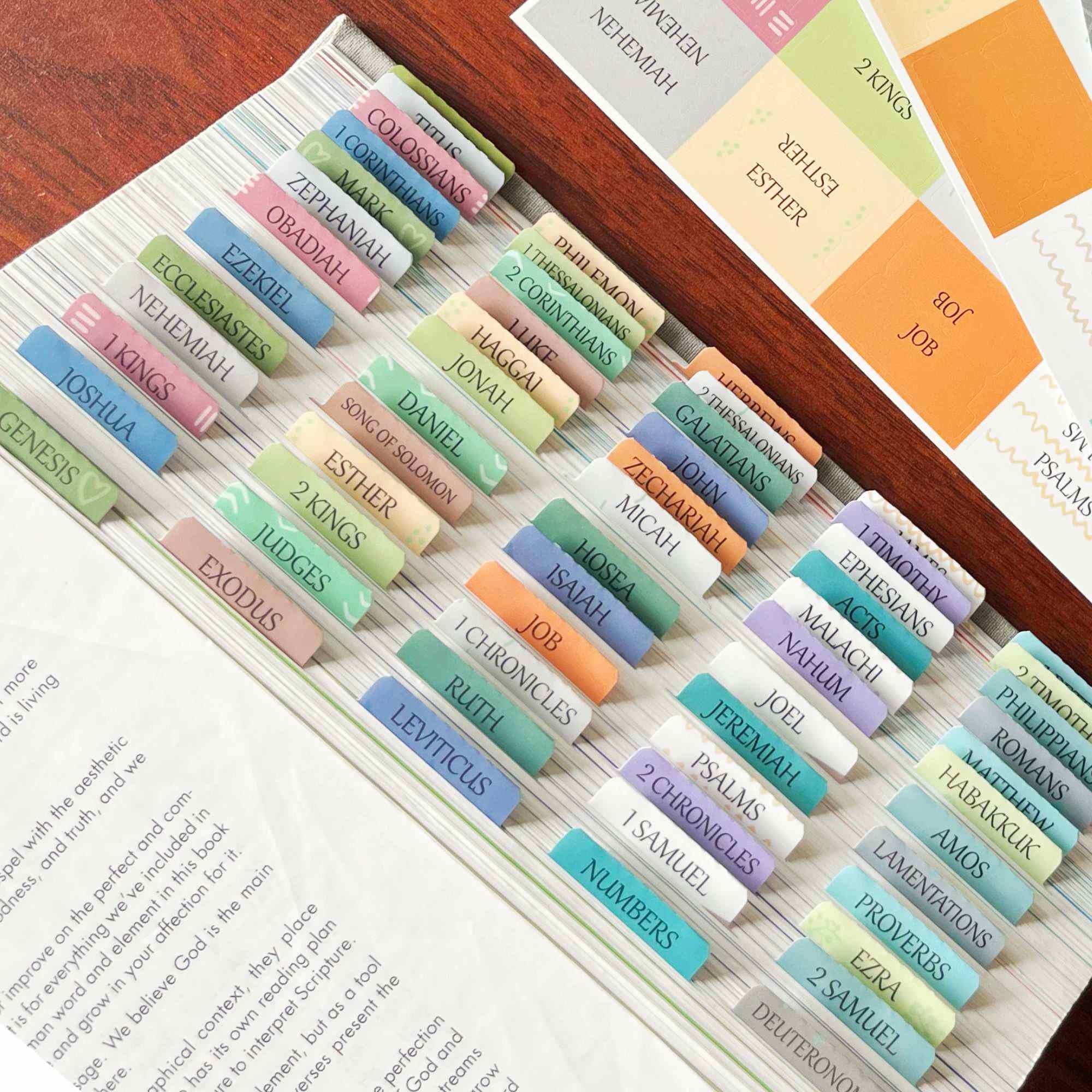 Amazon Laminated Bible Tabs Reposition Large Print Stickers Easy To Read And Apply Bible Tabs For Women And Man Uniform Office Products